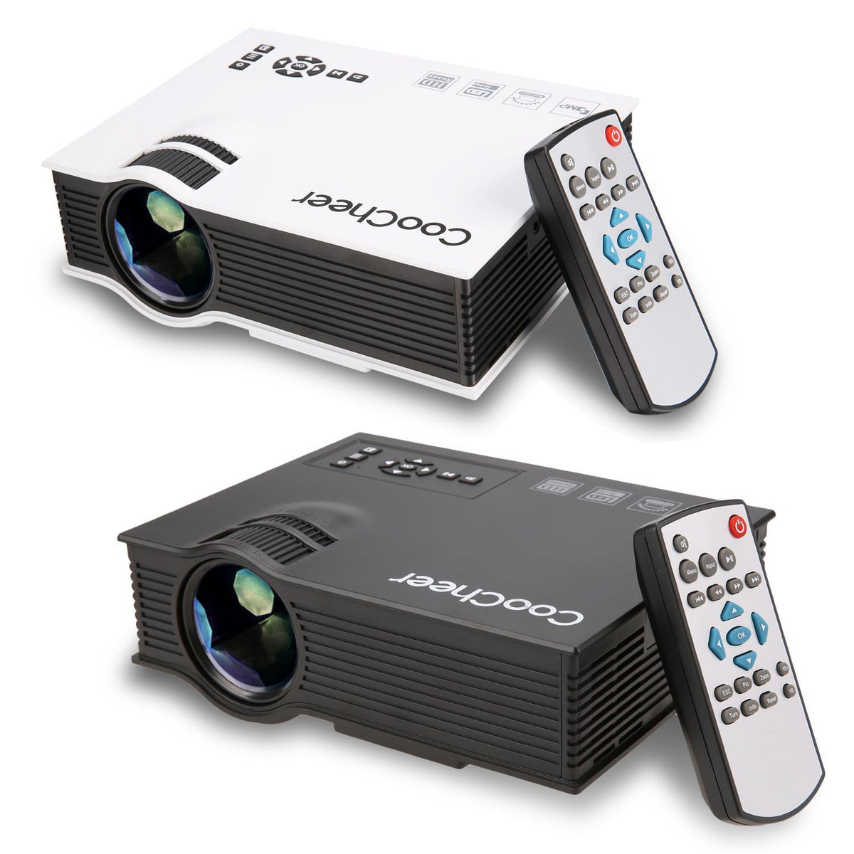 800 Lumens Portable Mini LED Projector LCD Display Multimedia Home Theater Cinema BETT