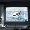 150-inch Fixed Frame Projector Screen, 1.3dB Gain, 80% Picture Quality Enhancement, 4K/8K Ultra HD, 3D Compatible, Works with Long Throw, Short Throw & Ultra Short Throw Projectors