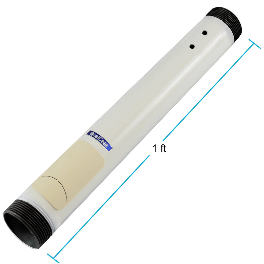 QualGear Pro-AV QG-PRO-PM-1FT-W - Mounting component (NPT pipe) - for projector - white