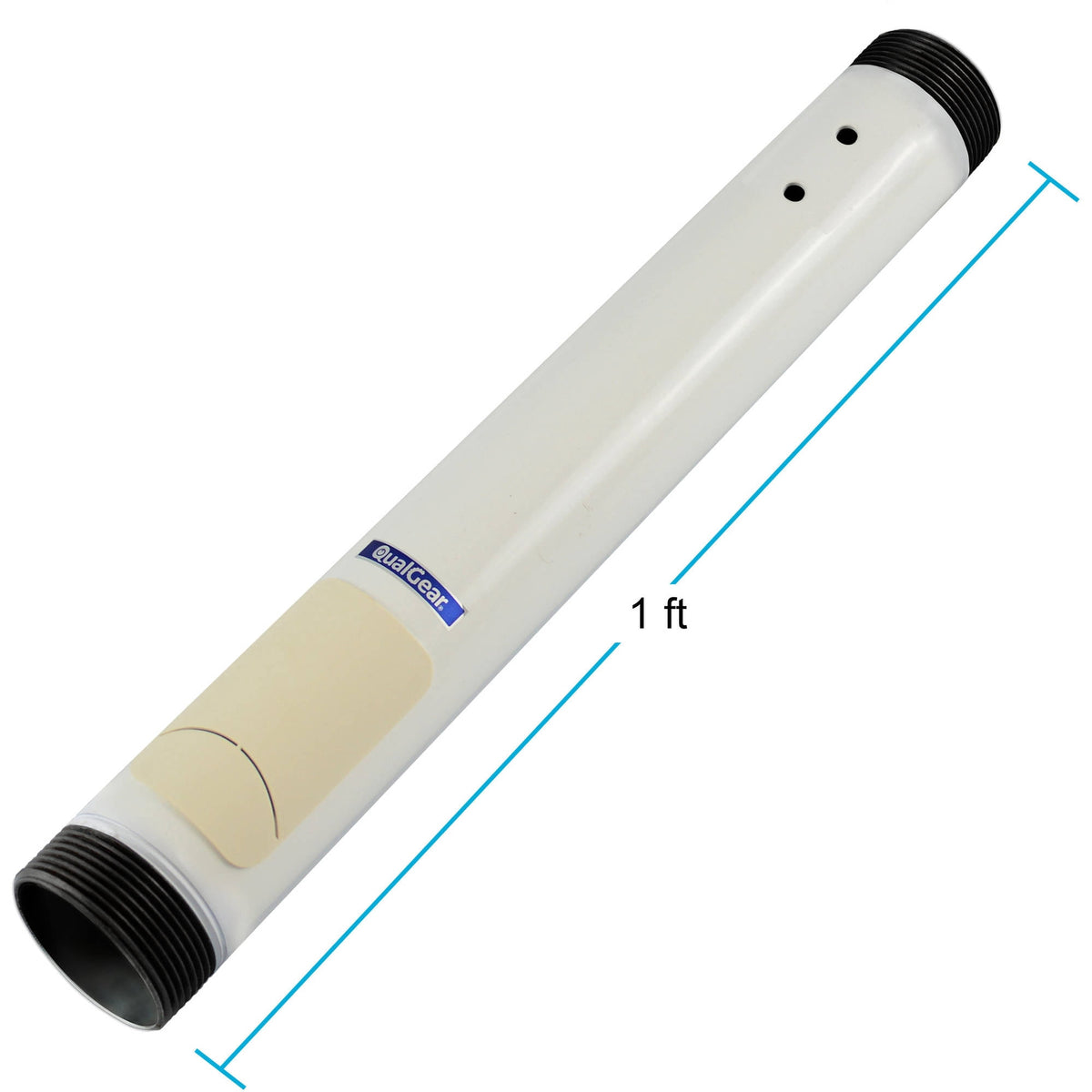 QualGear Pro-AV QG-PRO-PM-1FT-W - Mounting component (NPT pipe) - for projector - white