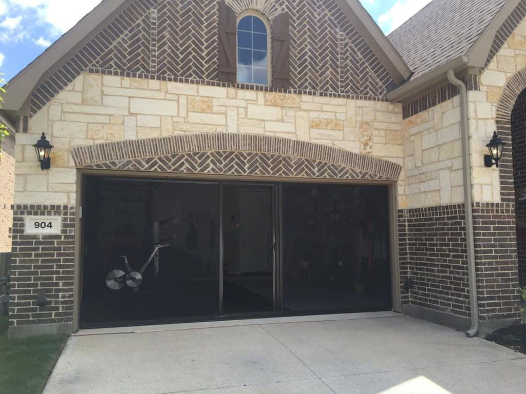 Lifestyle Screens 16'x7' Brownstone Frame; 17x20 Black PVC-coated Polyester Fabric; *** WITHOUT PASSAGE DOOR *****