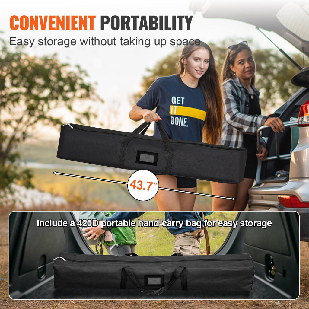 VEVOR Projector Screen with Stand 150inch Portable Movie Screen 16:9 4K HD Wide Angle Outdoor Projector Screen Stand Easy Assembly with Storage Bag for Home Theater Office Outdoor Use