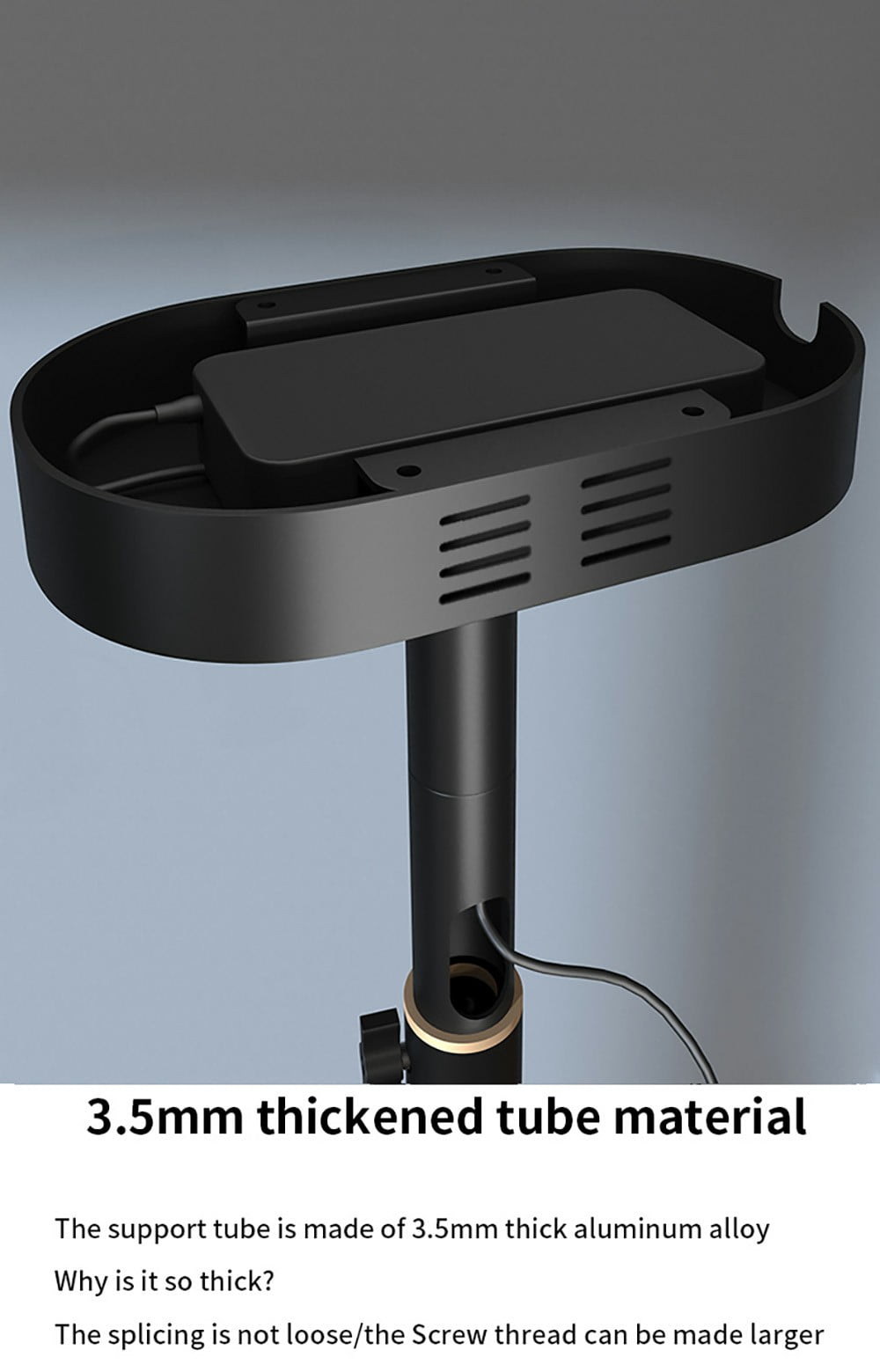 Yinzam Heavy Duty Projector Ceiling Mount Bracket Hidden Adapter 15 KG Loading Adjustable Height for JMGO Projector