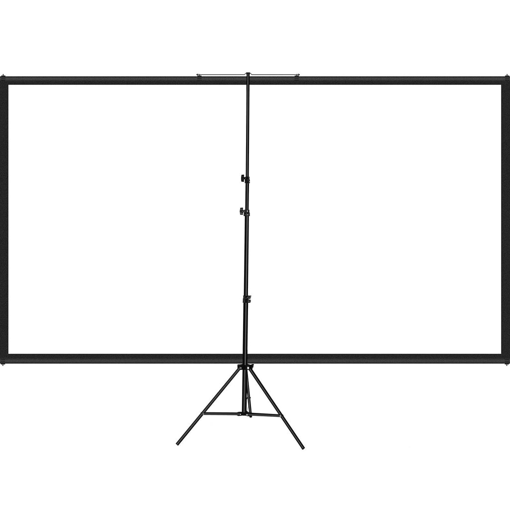 100 Inch 16:9 Projector Screen with Tripod Stand, 4K HD, convenient Height Adjustable