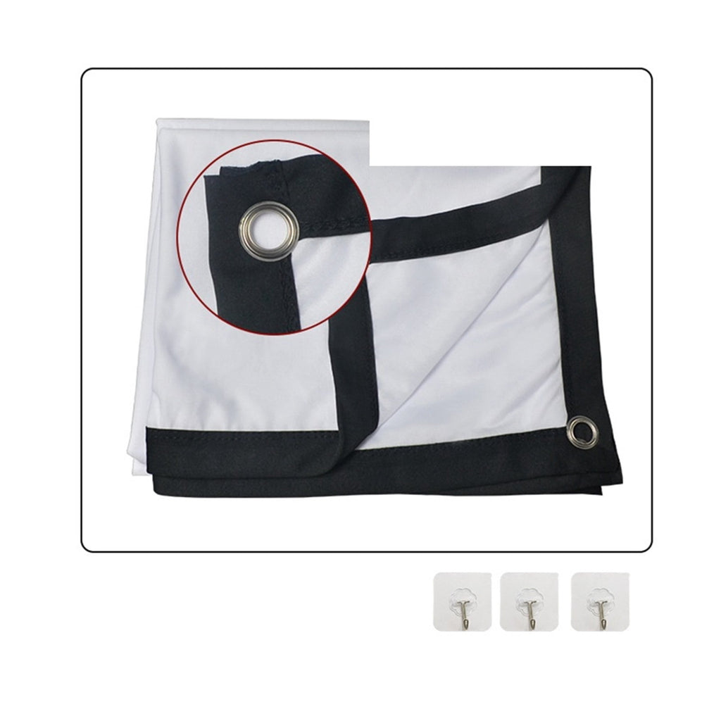 Outdoor Pull Down Projector Screen Folding Projection Screen Curtainn 100 120 150 Inches Easy To Assemble ,Wrinkle-Free