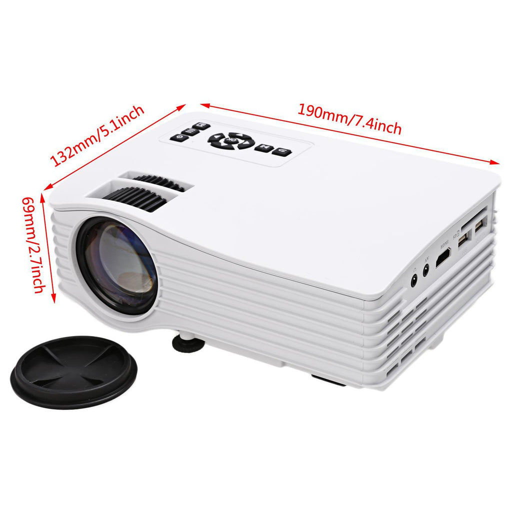 Compact Multimedia Projector, HD 1080p Support, Up to 130" inch Display,1000Lumen BETT