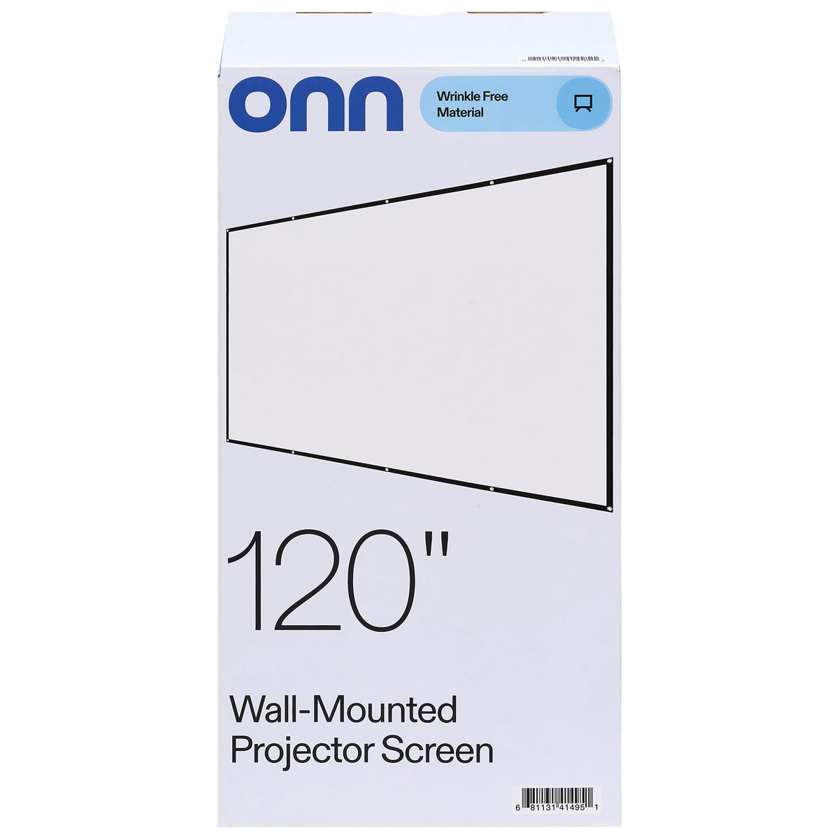 onn 120 in 16:9 Portable Indoor/Outdoor Wall-Mounted Theater Projection Screen