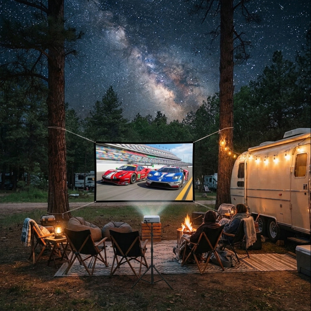 Yescom 60" Pull Up Portable Floor Projector Screen 48"x36" 1.3 Gain 4:3 HD Aluminum Case for Event