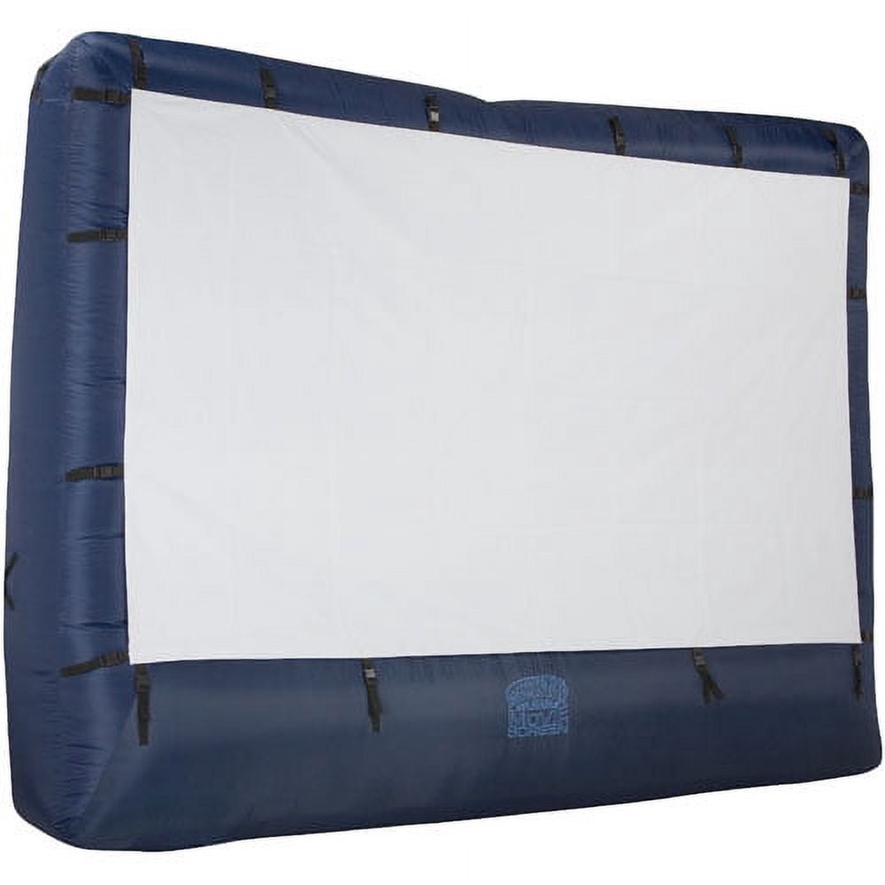 Gemmy Self Inflating Widescreen 123 Inch x 70 Inch Raised Outdoor Projection Movie Screen for Creating Outdoor Theater for Backyard Parties