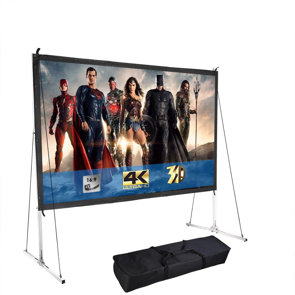 Yescom 60" Pull Up Portable Floor Projector Screen 48"x36" 1.3 Gain 4:3 HD Aluminum Case for Event