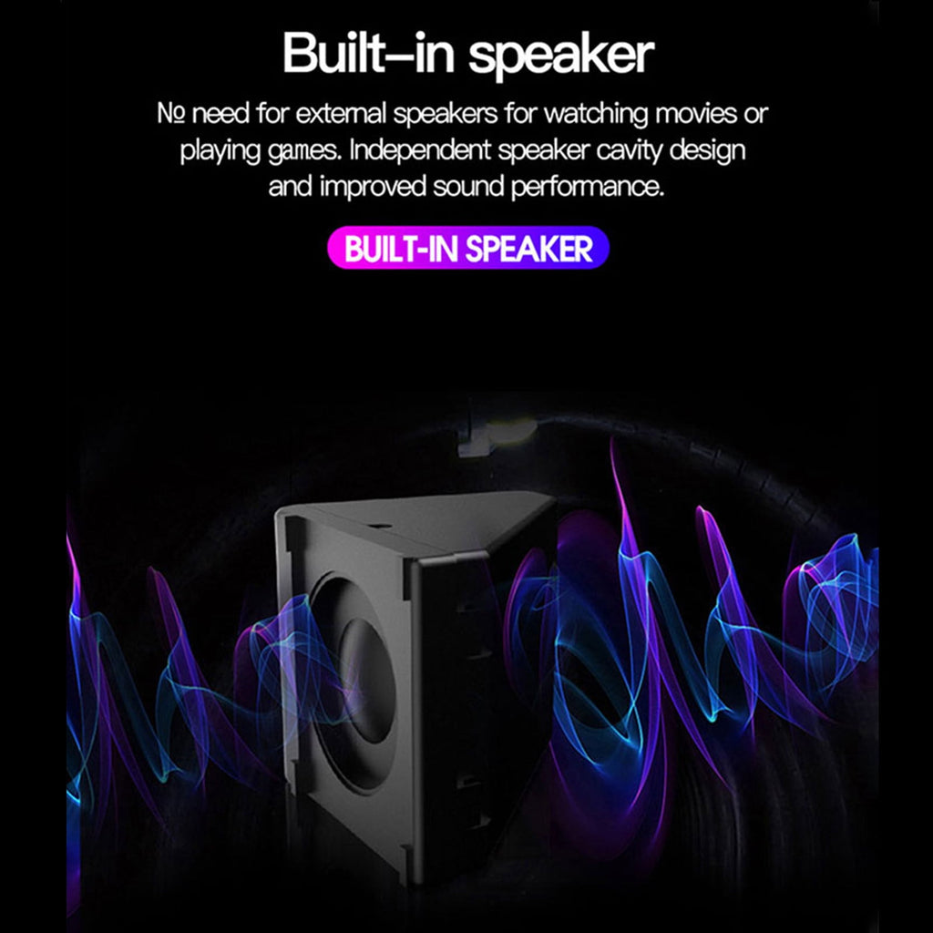 Nkmbld 4K Projector with WiFi and Bluetooth, Small Household Projector LED Portable Projector Supports HD 1080p Outdoor Mobile Power Supply