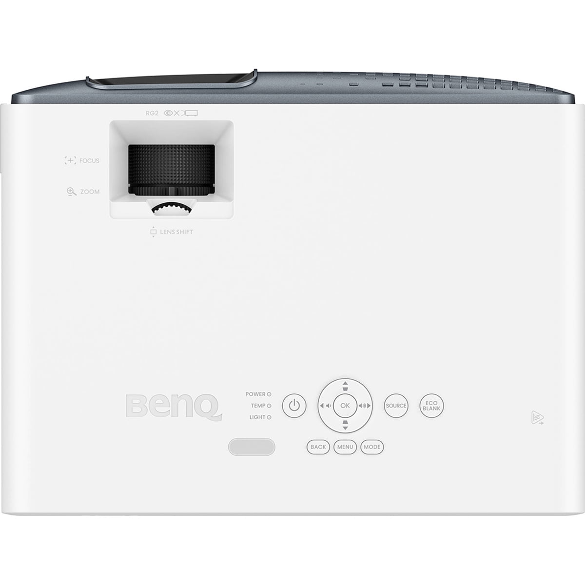 BenQ TK710 4K Ultra HD HDR Laser DLP Home Theater Gaming Projector, Bundle with H&A Ceiling Mount