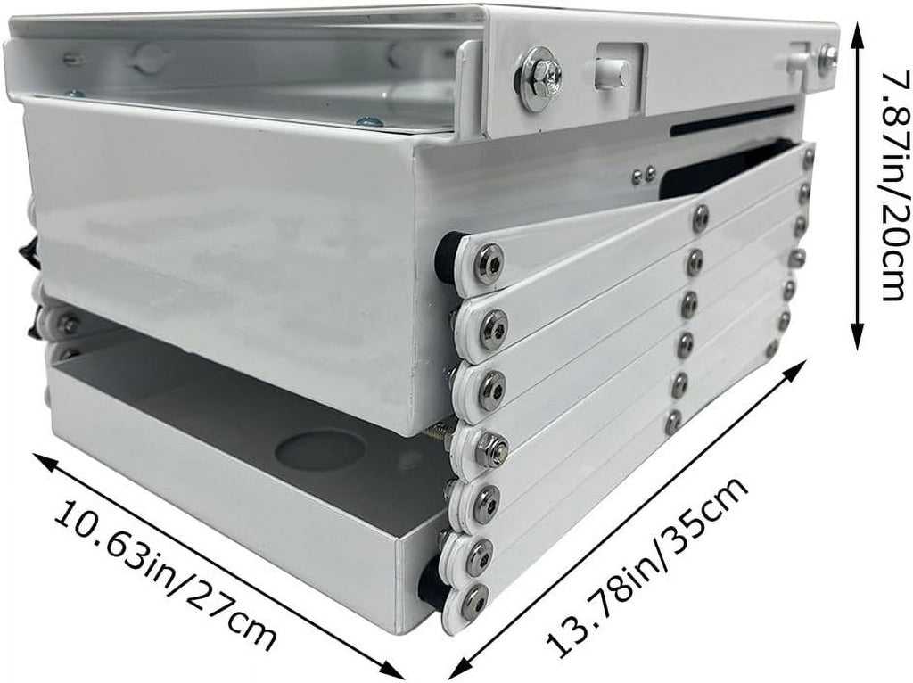 EQCOTWEA 59" Electric Lift Ceiling Projector Bracket Motorized Mount Hanger Lift with Remote Control