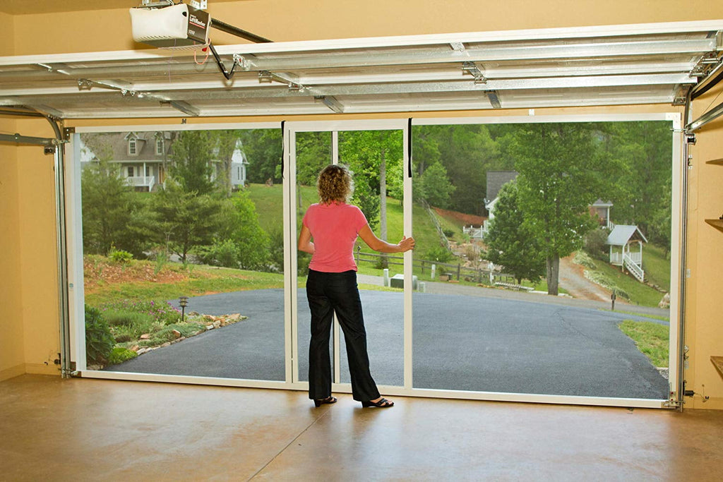 Lifestyle Screens Garage Door Screen 7'H with Standard Screen Material All Widths and All Colors 16'Wx7'H, Sandstone