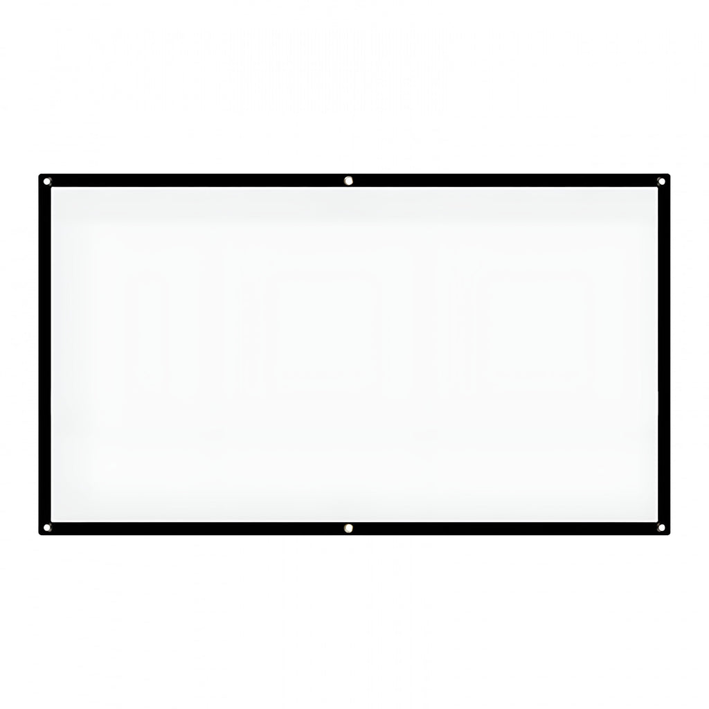 GJX 120" Portable Projector Screen with Stand,Outdoor Projector Screen,White