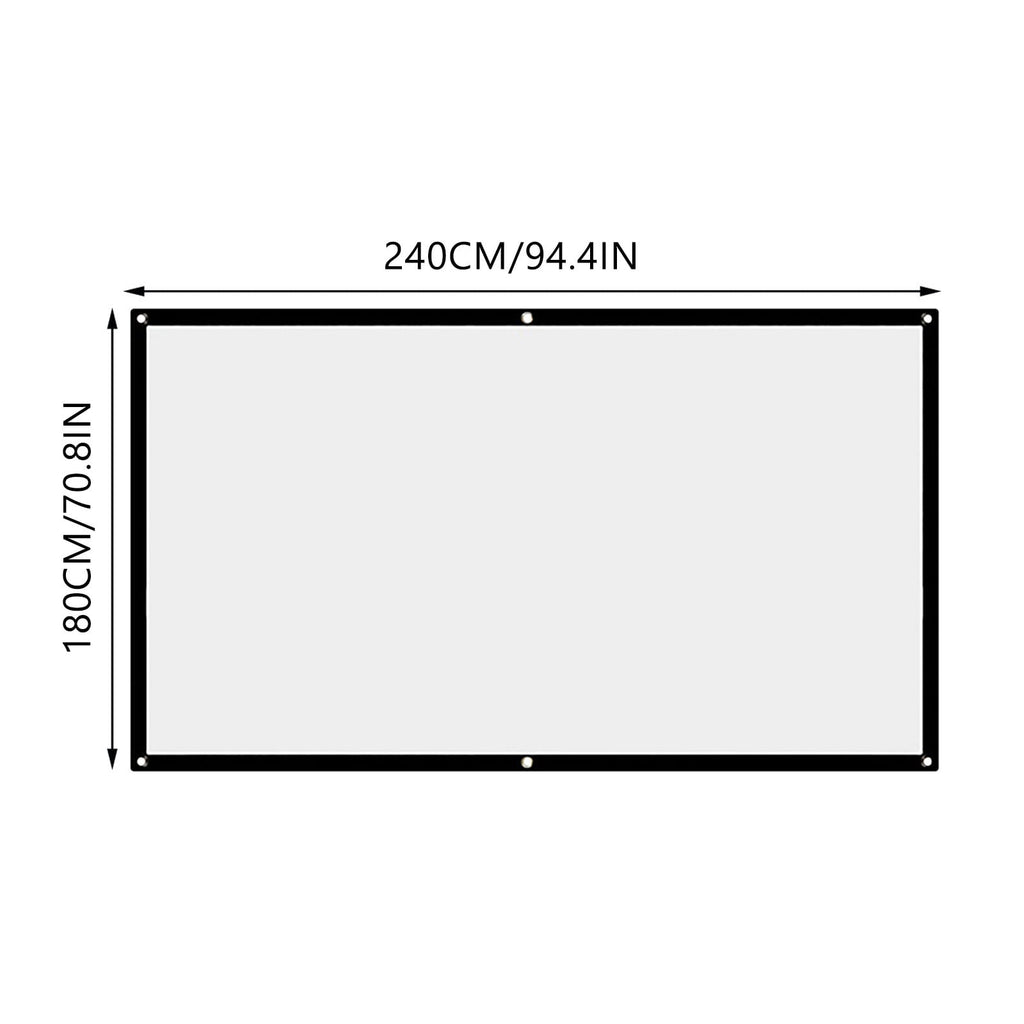 Projector Screen Projection Movies Screen Foldable AntiCrease Portable For Home Outdoor Indoor Support Double Cool Home Gadgets Picture Projector for Drawing Drawing Projector for Adults Outdoor