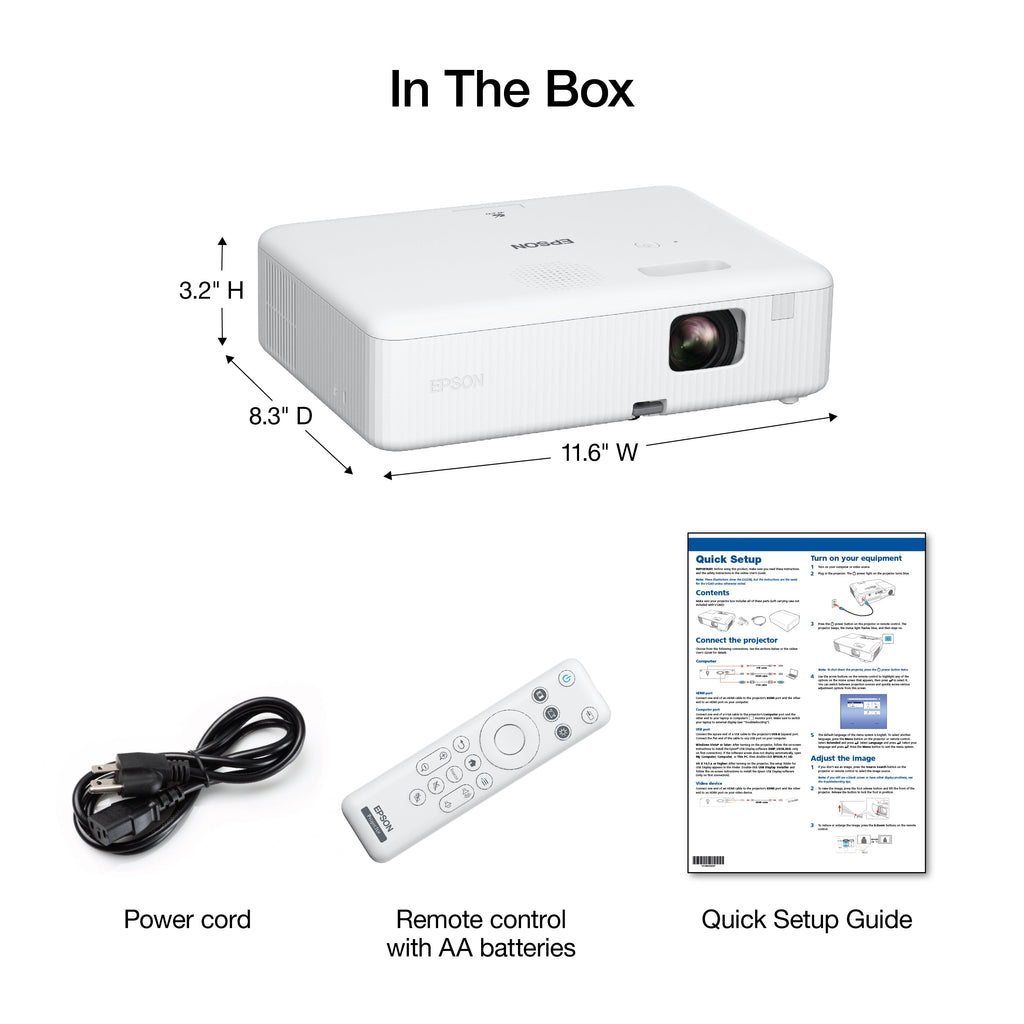 Epson EpiqVision Flex CO-W01 Portable Projector