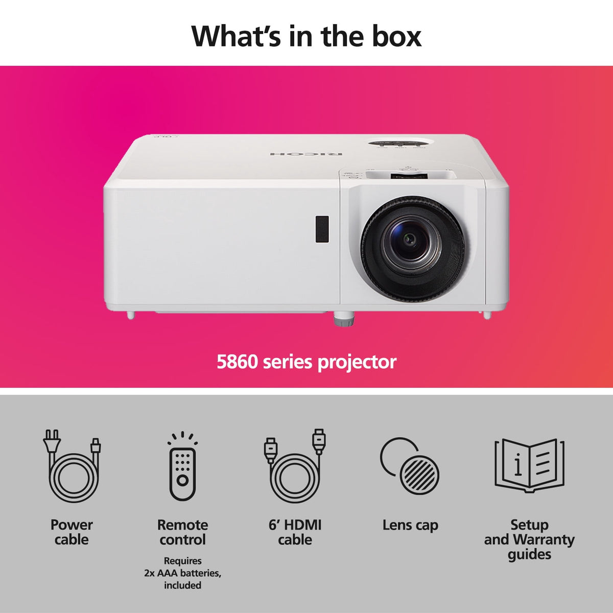 Ricoh Compact Laser Projector for WXL5860