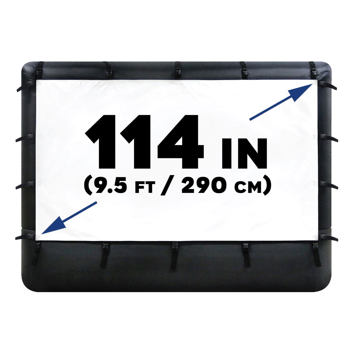 Airflowz 9.5' Inflatable Widescreen Movie Screen w/Blower & Carry Bag