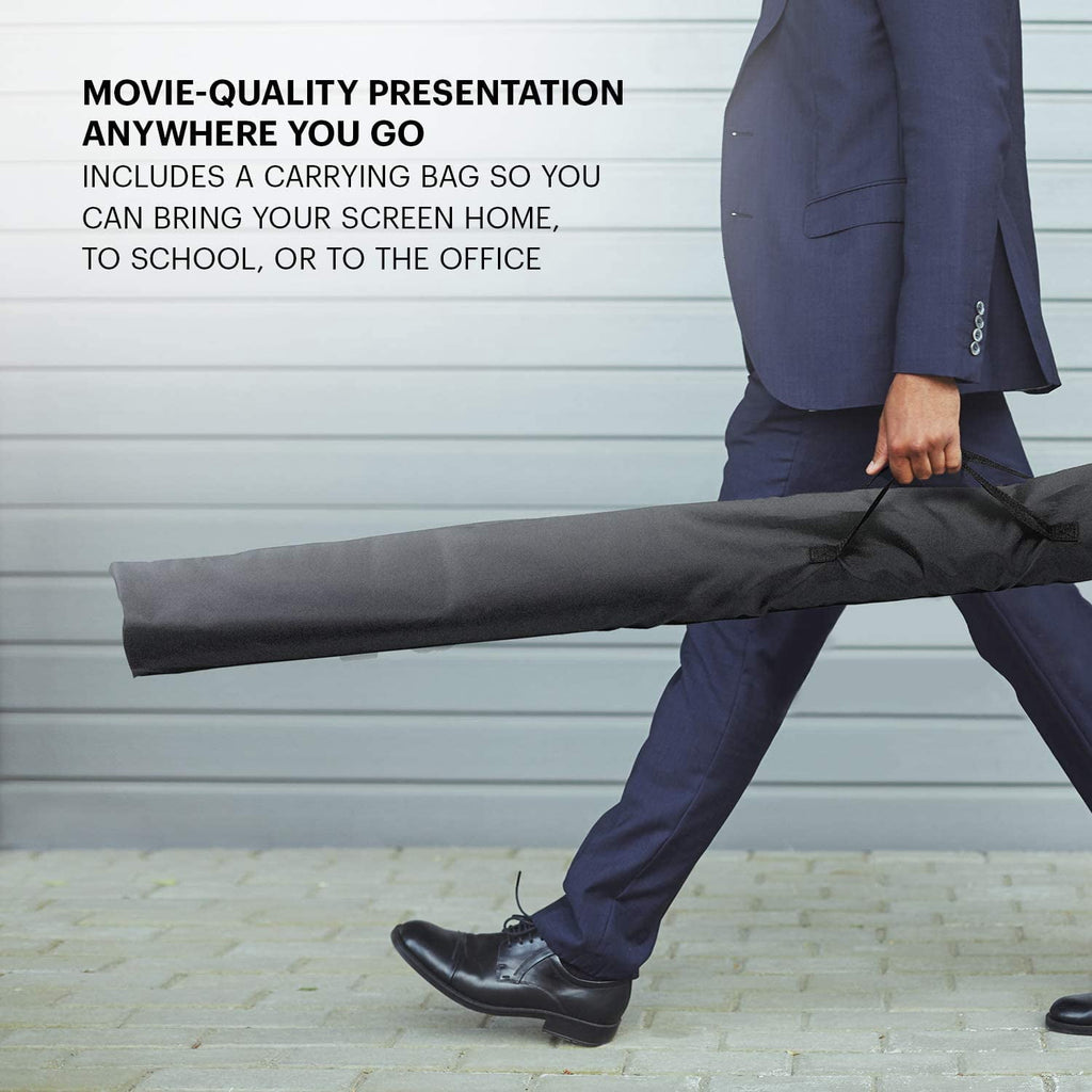 Kodak 100" Projector Screen with Stand, Portable 16:9 Projector Screen with Tripod Stand & Bag