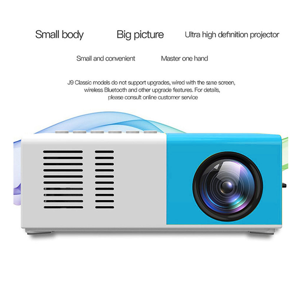 Nkmbld 4K Projector with WiFi and Bluetooth, Small Household Projector LED Portable Projector Supports HD 1080p Outdoor Mobile Power Supply