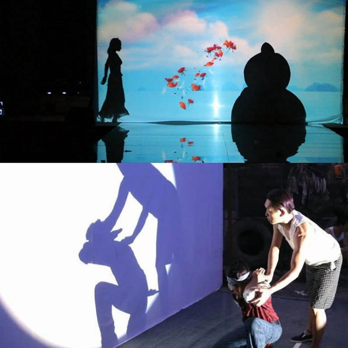 Simple Movie Screen Canvas Fabric Foldable for LED DLP Porjector ,Wrinkle-Free Outdoor Projector Screen