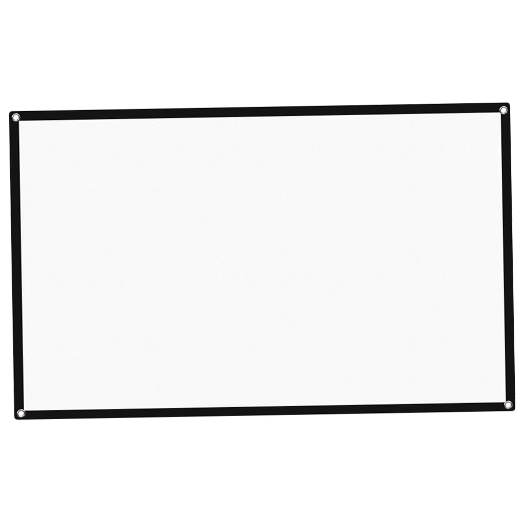 unbranded Mini Projector Screen Projection Screen Office 133X75X0.2CM White