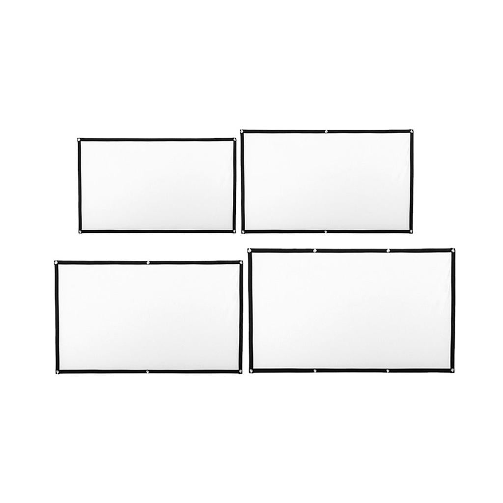 LeeQinersw 60'' Soft Projector Screen Film Home Cinema Movie Screen Projection 16:9 New 60inch