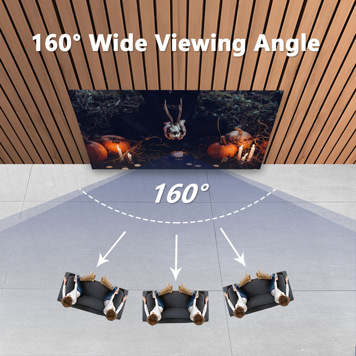 Yescom 60" Pull Up Portable Floor Projector Screen 48"x36" 1.3 Gain 4:3 HD Aluminum Case for Event