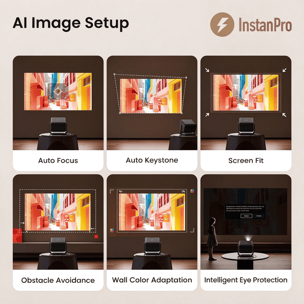 Dangbei N2 mini 1080P Projector with Wifi and Bluetooth, Netflix Officially Licensed, Dolby Audio, Auto Keystone Correction