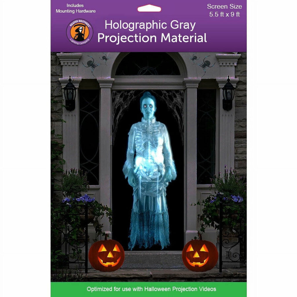 Reaper Brothers Holographic Gray 5.5 ft x 9 ft High Resolution Rear Projection Screen